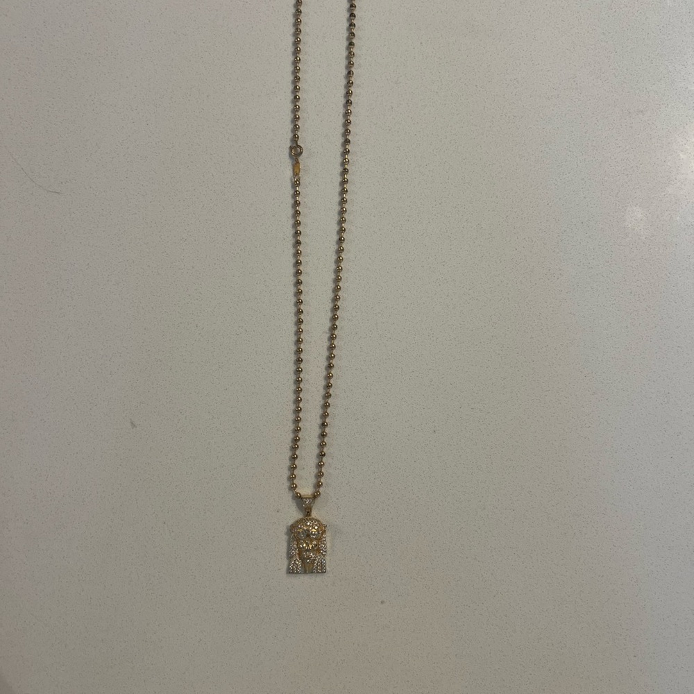 Gold and Silver Pendant Necklace